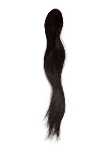 Hairpiece made of synthetic hair, 11 x 8 cm - handknotted